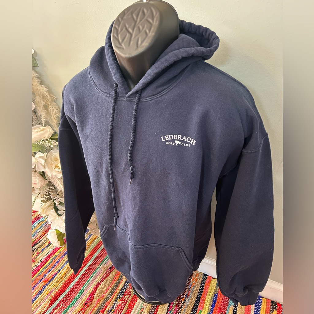 Lederach Golf Club Hooded Sweatshirt Country Club Course Pga Masters Blue Xl